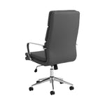 High Back Upholstered Office Chair Grey - What A Room