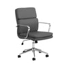 Standard Back Upholstered Office Chair Grey - What A Room