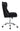 Upholstered Tufted Office Chair Black and Chrome - What A Room