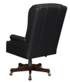 Upholstered Office Chair with Casters Black and Dark Cherry - What A Room