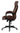 Upholstered Curved Arm Office Chair Brown and Black - What A Room