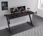 Brocton Metal Z-shaped Gaming Desk Black - What A Room