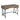 Analiese 3-drawer Writing Desk Rustic Oak and Black - What A Room