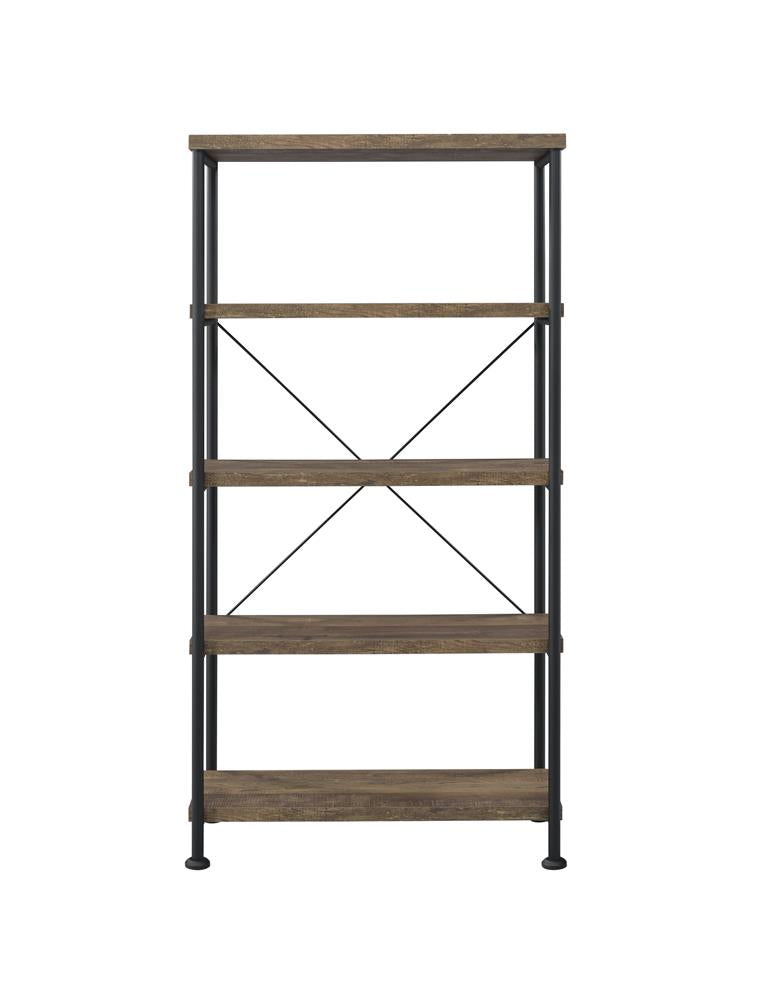 Analiese 4-shelf Bookcase Rustic Oak - What A Room