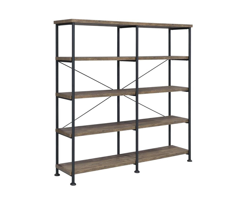 Analiese 4-shelf Open Bookcase Rustic Oak - What A Room