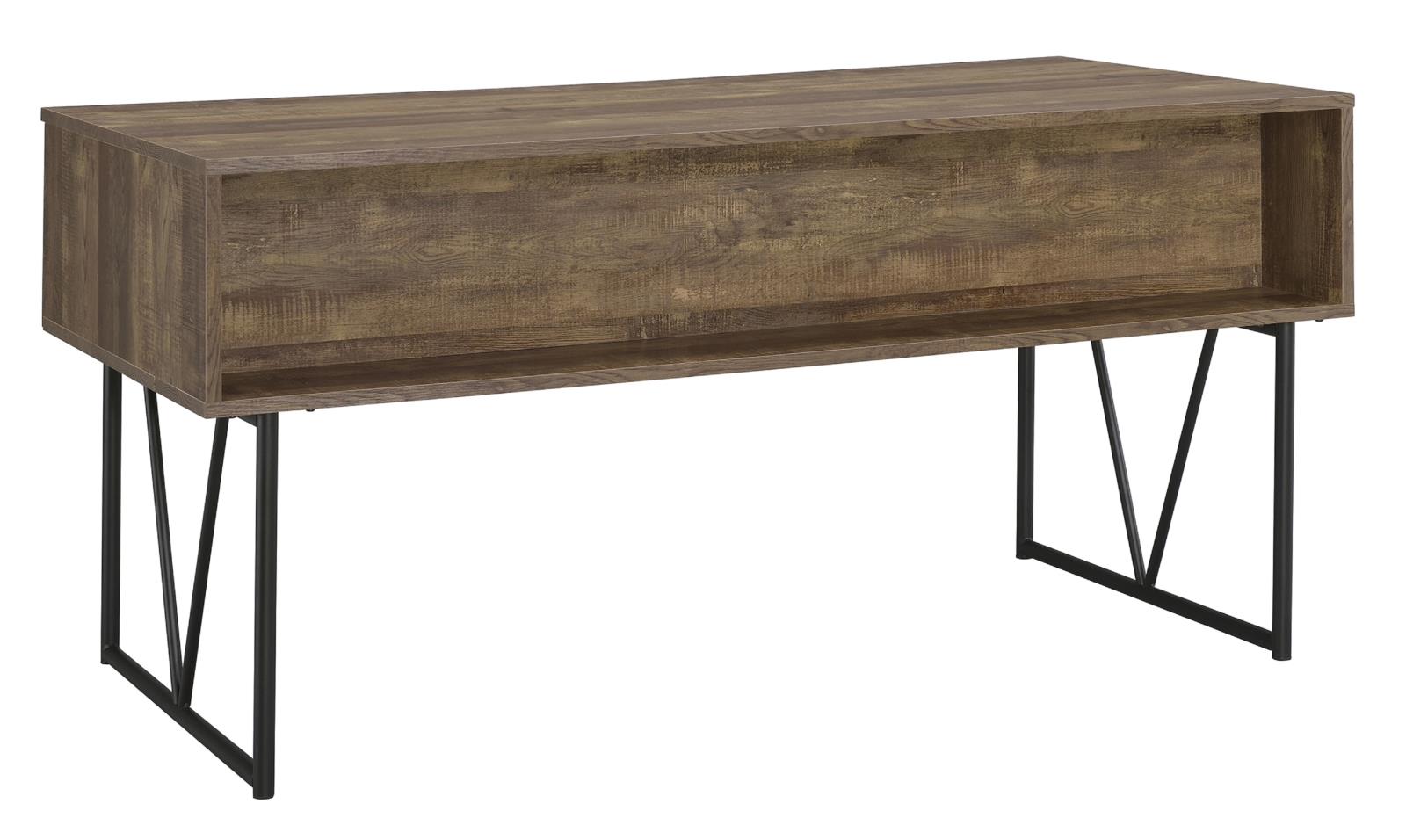 Analiese 4-drawer Writing Desk Rustic Oak - What A Room