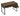 Pattinson 3-drawer Writing Desk Aged Walnut and Gunmetal - What A Room