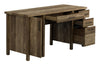 Tolar 4-drawer Adjustable Shelf Office Desk Rustic Oak - What A Room