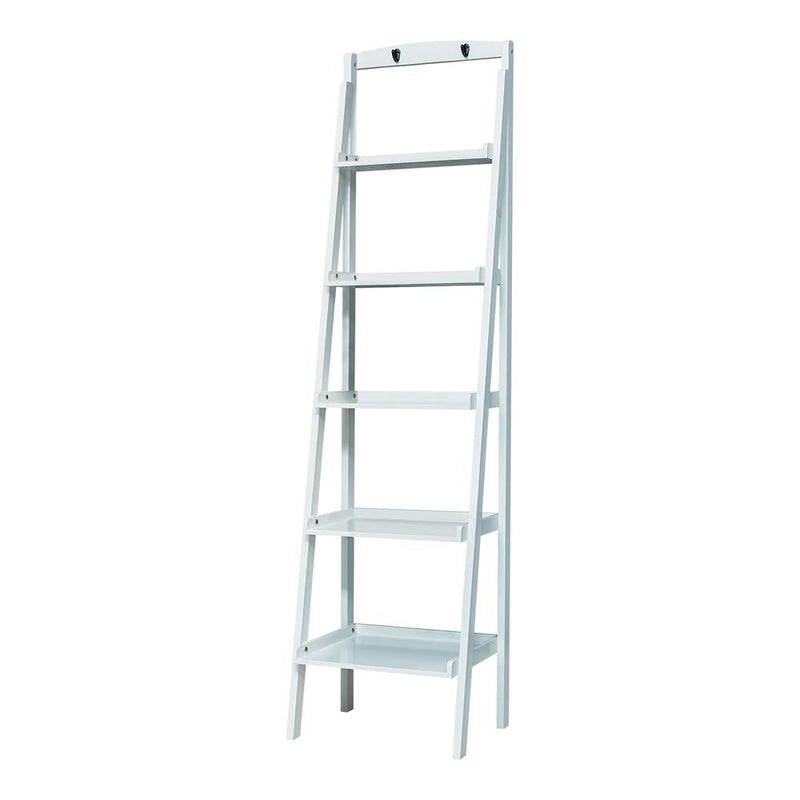 5-tier Ladder Bookcase White - What A Room