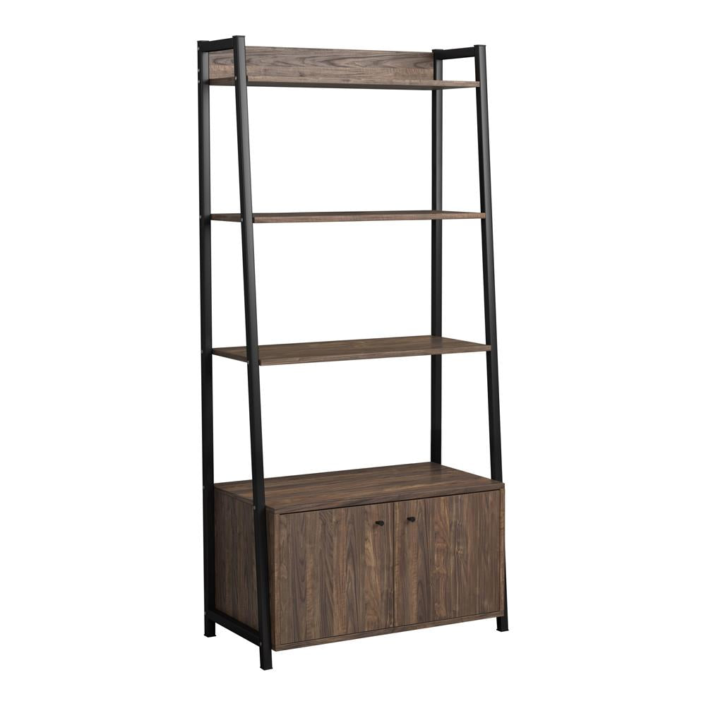 Jacksonville Bookcase with 2-door Cabinet Aged Walnut - What A Room