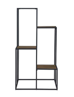 4-tier Display Shelf Rustic Brown and Black - What A Room