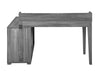 Jamara L-shape Office Desk with Power Outlet Weathered Grey - What A Room