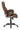 Adjustable Height Office Chair with Padded Arm Brown and Black - What A Room