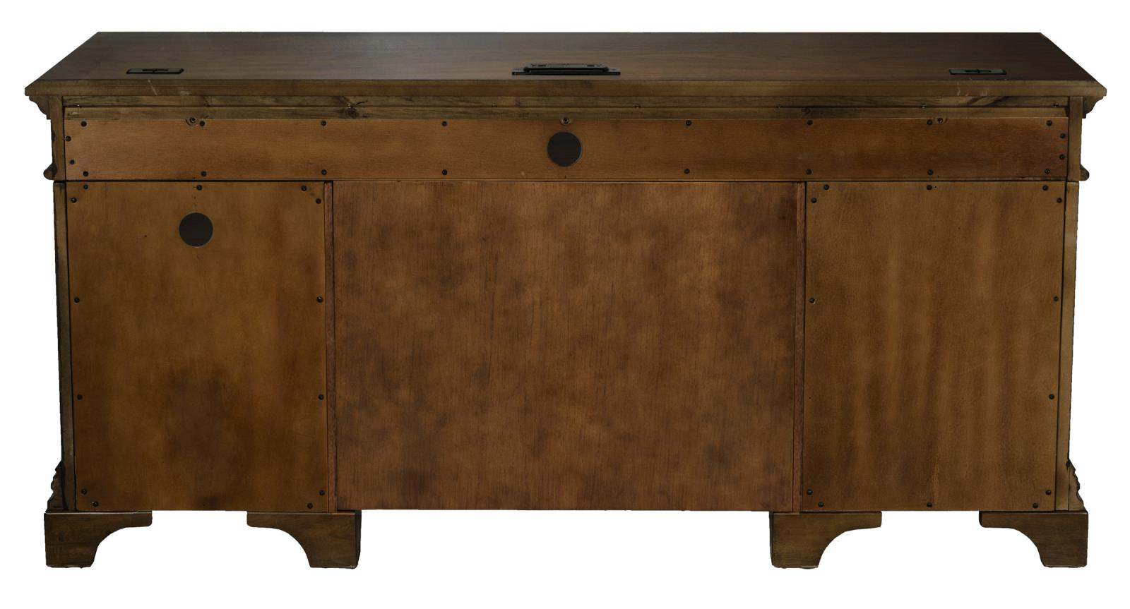 Hartshill Credenza with Power Outlet Burnished Oak - What A Room