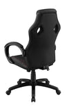 Arched Armrest Upholstered Office Chair Black - What A Room