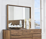 Ocean Solid Wood Floating Glass Mirror - What A Room