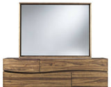 Ocean Solid Wood Floating Glass Mirror - What A Room