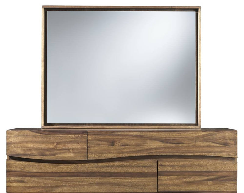 Ocean Solid Wood Floating Glass Mirror - What A Room