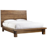 Ocean Solid Wood Platform Bed in Natural Sengon - What A Room