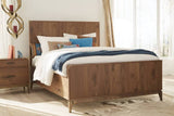 Adler Panel Bed in Natural Walnut - What A Room