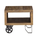 Coalburn Reclaimed Wood Square Side Table - What A Room