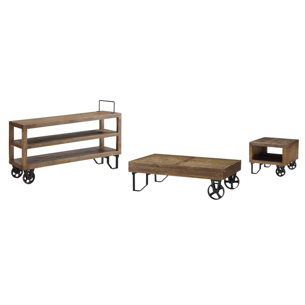 Coalburn Reclaimed Wood Square Side Table - What A Room