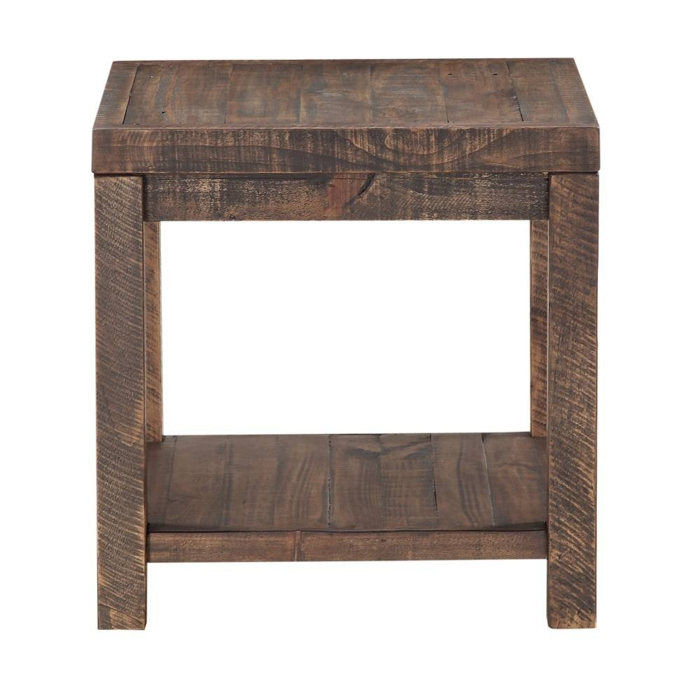 Craster Reclaimed Wood Square Side Table - What A Room