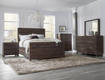 Townsend Solid Wood Panel Bed in Java - What A Room