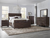 Townsend Solid Wood Panel Bed in Java - What A Room