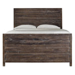 Townsend Solid Wood Panel Bed in Java - What A Room
