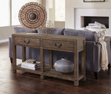 Craster Reclaimed Wood Console Table - What A Room