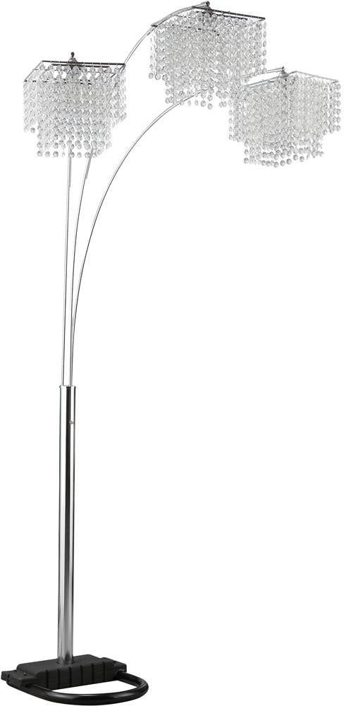 Crystal Drop Shade Floor Lamp Chrome - What A Room