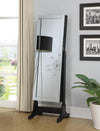Storage Jewelry Cheval Mirror Black - What A Room