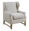 Wing Back Accent Chair Cream - What A Room