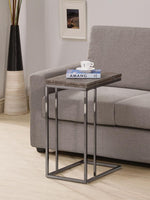 Expandable Top Accent Table Weathered Grey and Black - What A Room
