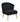 Upholstered Accent Chair with Tapered Legs Black - What A Room