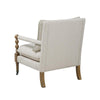 Upholstered Accent Chair with Casters Beige - What A Room