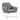 Sloped Arm Upholstered Accent Chair Grey - What A Room