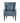 Curved Arm Upholstered Accent Chair Blue - What A Room