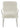 Faux Sheepskin Upholstered Accent Chair with Metal Arm White - What A Room