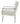 Faux Sheepskin Upholstered Accent Chair with Metal Arm White - What A Room