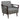 Upholstered Accent Chair Grey and Brown - What A Room