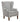 Plaid Upholstered Wingback Accent Chair Grey and Almond - What A Room