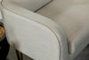 Low Back Upholstered Bench Light Grey and Gold - What A Room