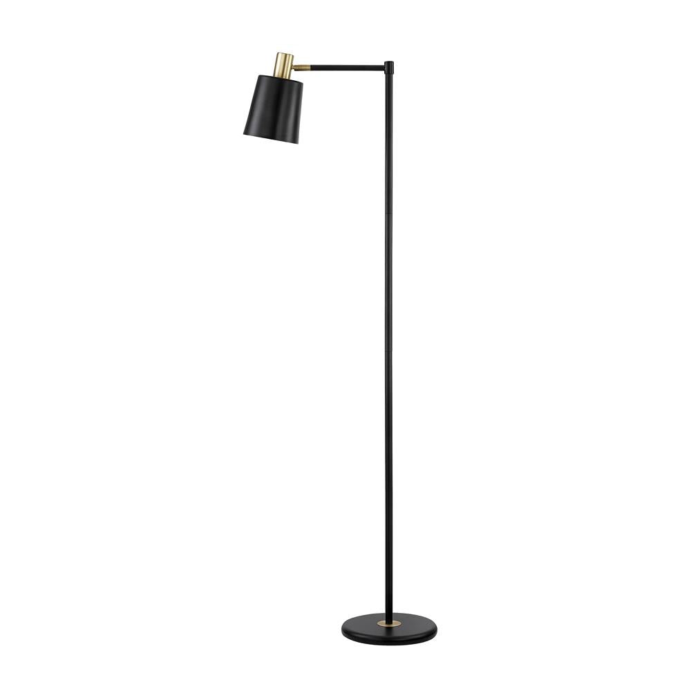 1-light Floor Lamp with Horn Shade Black - What A Room