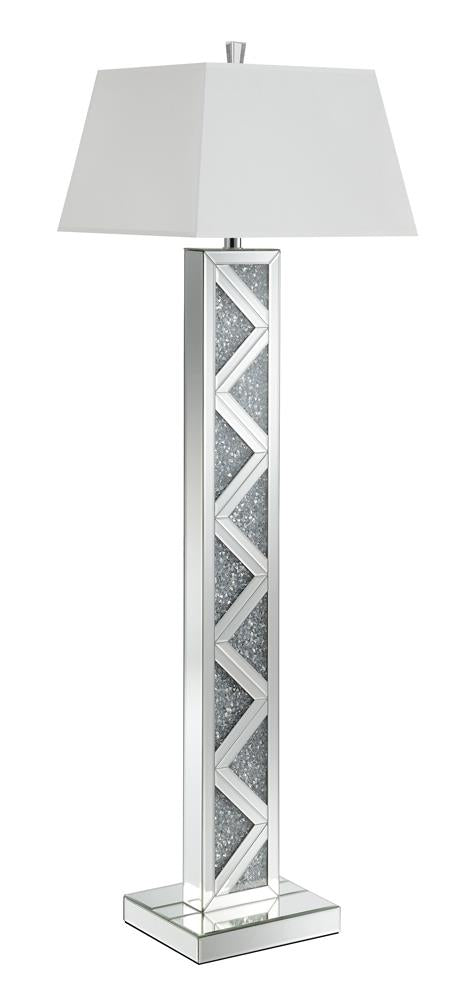 Geometric Base Floor Lamp Silver - What A Room