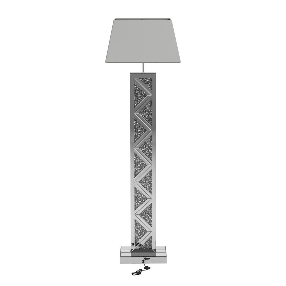 Geometric Base Floor Lamp Silver - What A Room