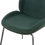 Lucy KD Velvet Fabric Dining Side Chair - What A Room