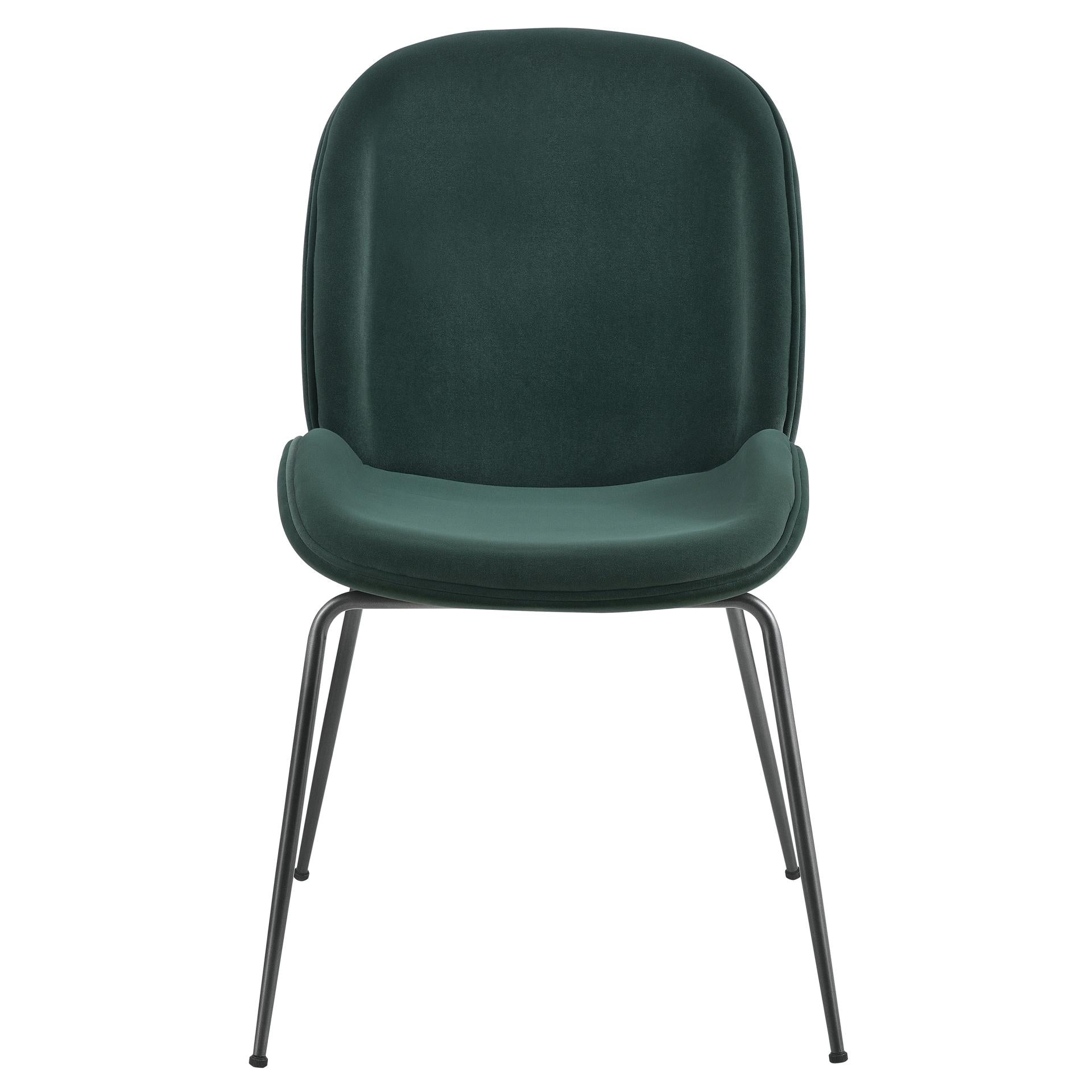 Lucy KD Velvet Fabric Dining Side Chair - What A Room