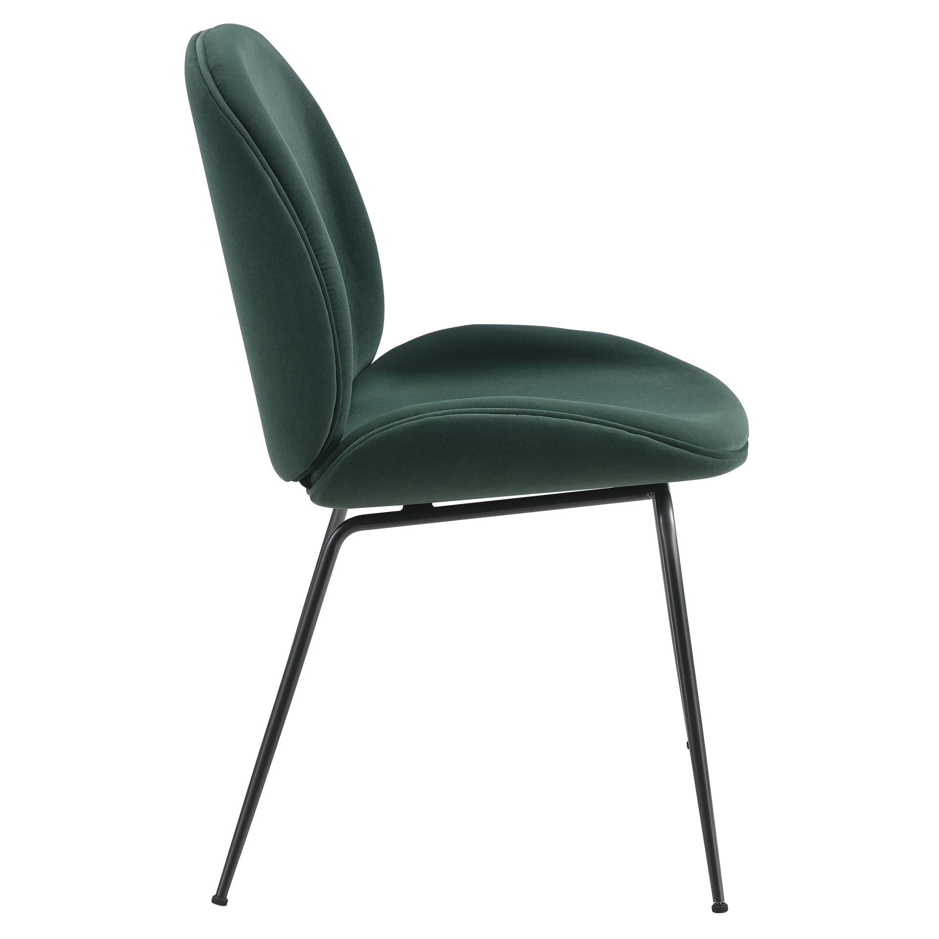 Lucy KD Velvet Fabric Dining Side Chair - What A Room